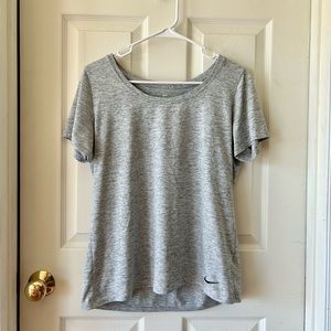 Nike Women's Dri-fit Grey T-shirt Size Large